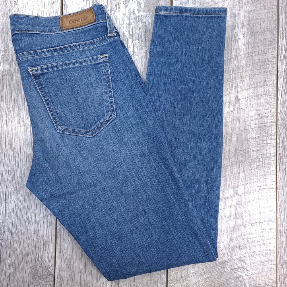 Big Star Alex Skinny Jeans Women 27x30 Blue Low Rise Medium Wash Denim